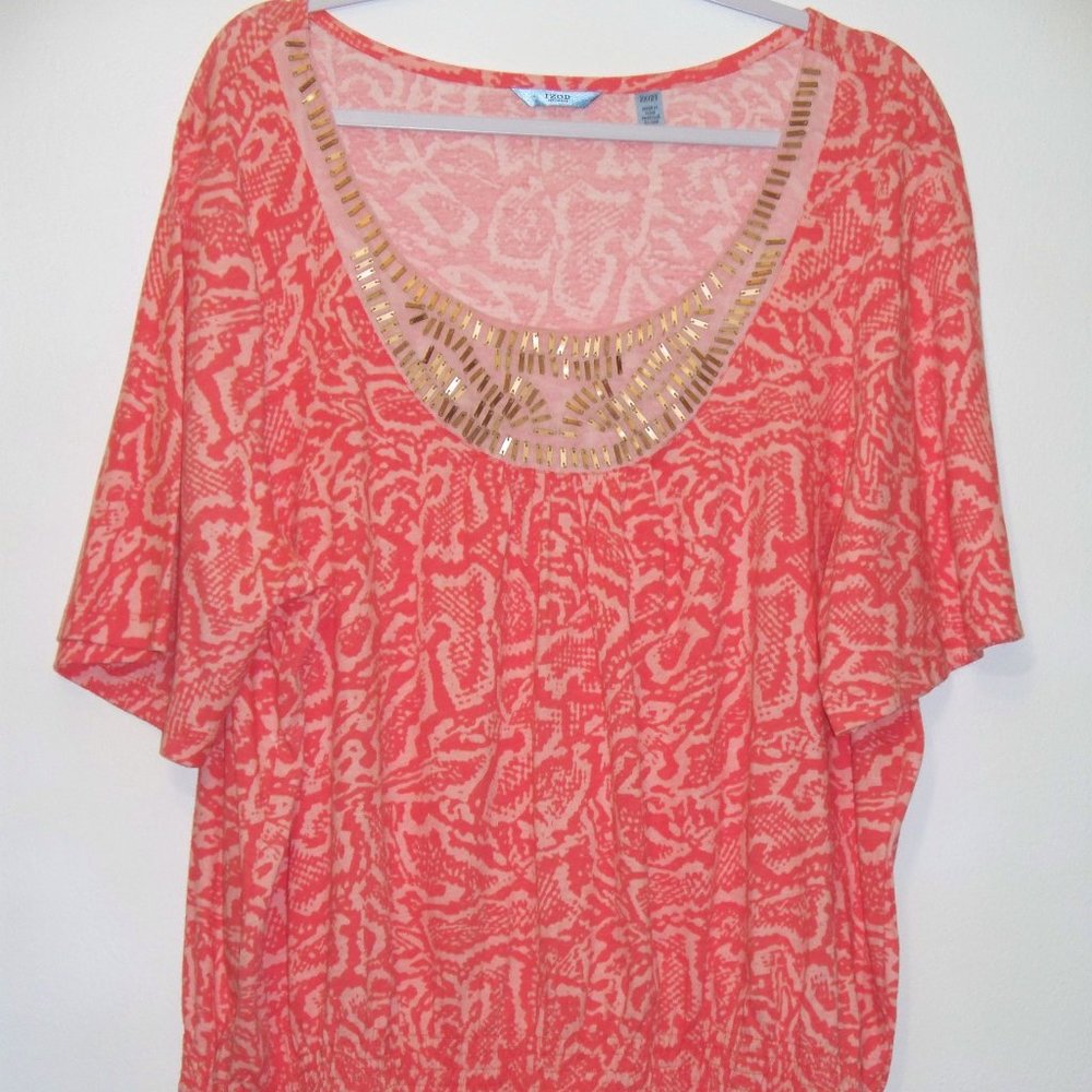 Izod Woman Top Shirt Blouse 2X R4 - Picture 2 of 5